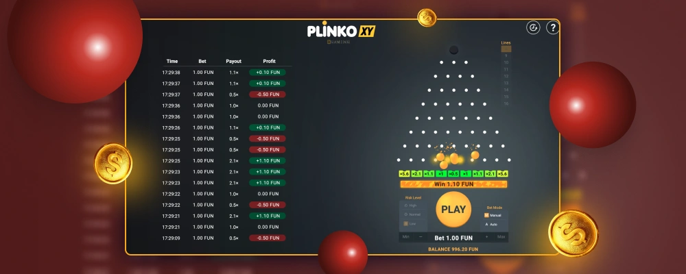 Plinko XY