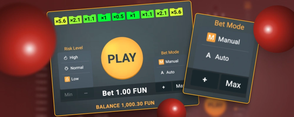 Modos de juego Plinko